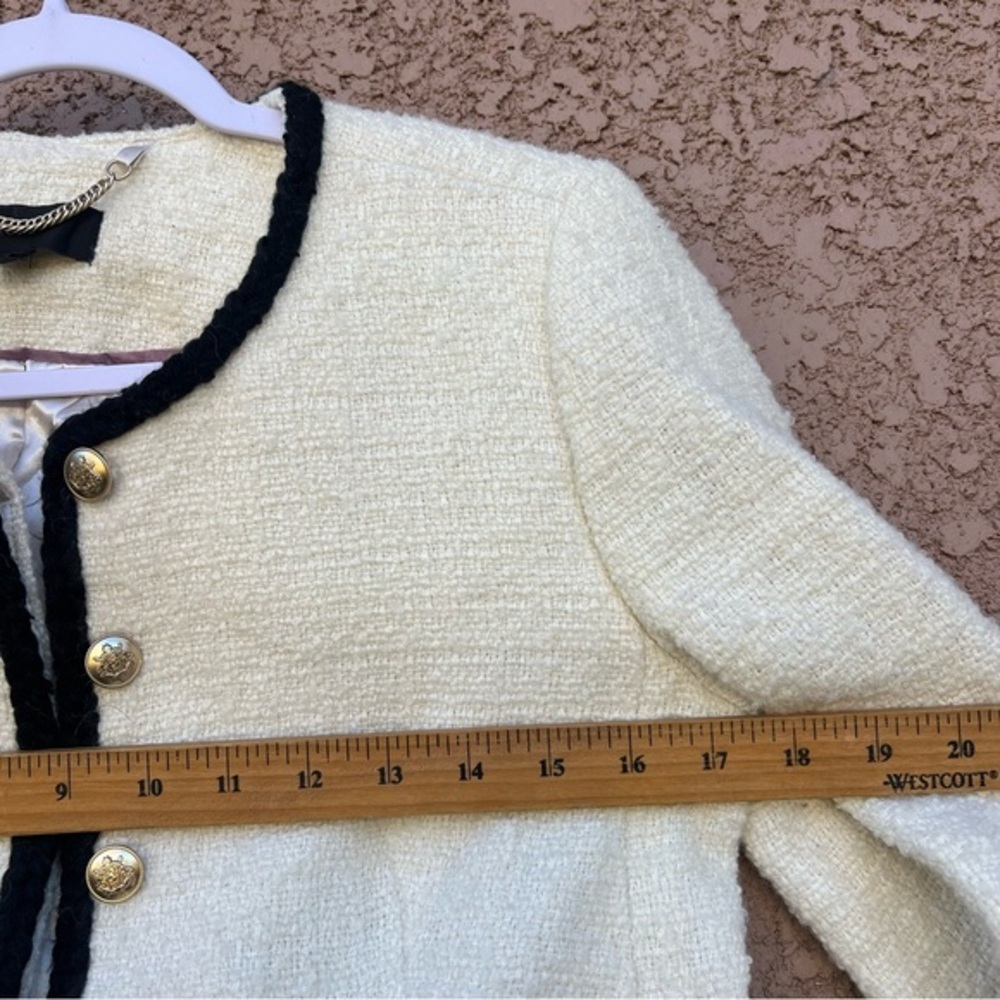 J. Crew Cream and Black Louisa Lady Jacket - Picture 12 of 15
